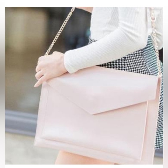 Glass Ladder & Co. Handbags - New. Glass Ladder & Co. Blush Pink Portfolio Bag Tote.